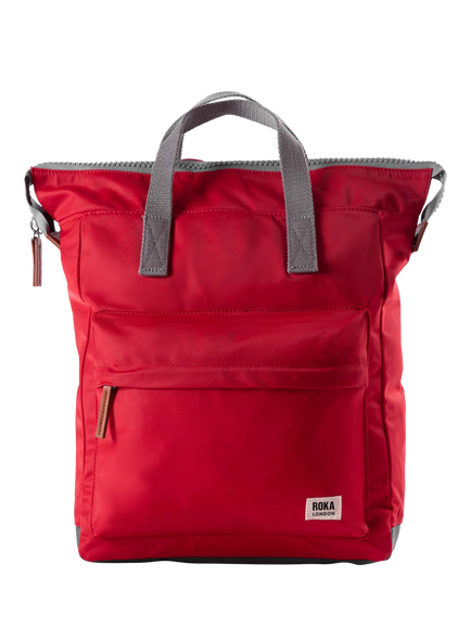 ROKA London Bantry Zip Top Backpack Bag, Cranberry
