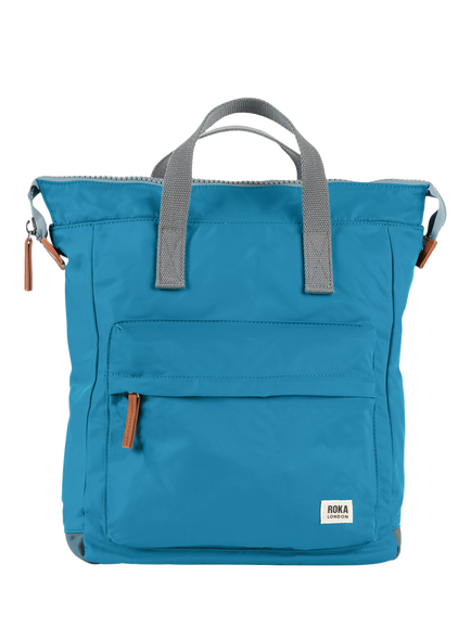 ROKA London Bantry Zip Top Backpack Bag, Marine