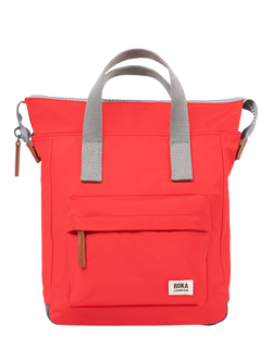 ROKA London Bantry Zip Top Backpack Bag, Chilli Oil
