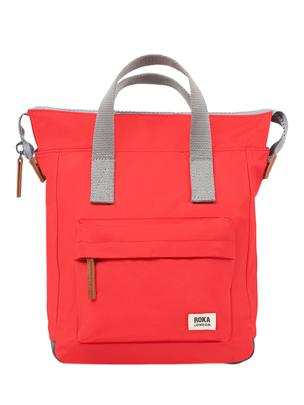 ROKA London Bantry Zip Top Backpack Bag, Chilli Oil