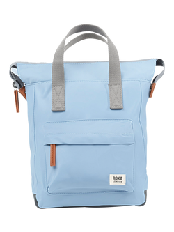 ROKA London Bantry Zip Top Backpack Bag, Retro Blue