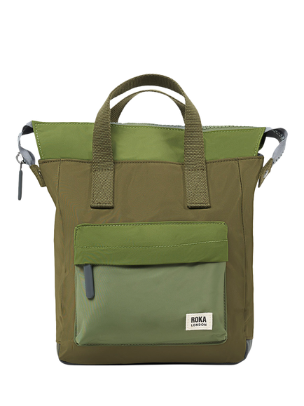 ROKA London Bantry Zip Top Backpack Bag, Military