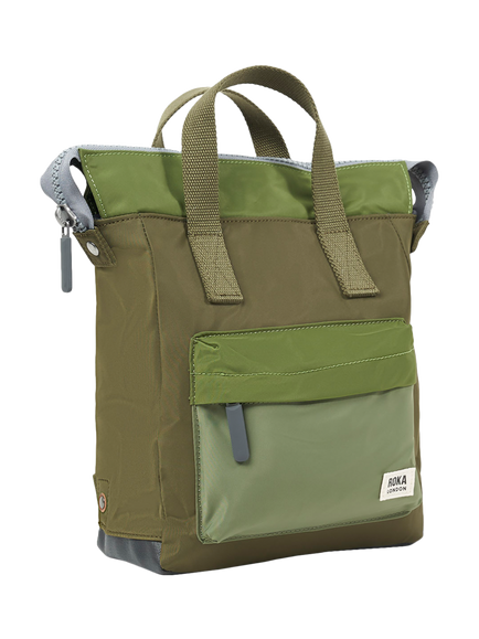 ROKA London Bantry Zip Top Backpack Bag - view 2, Military