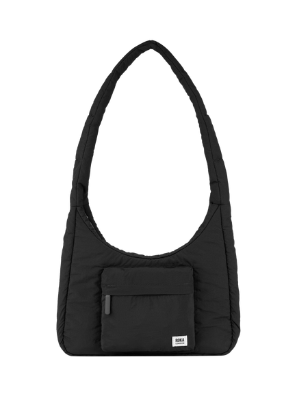 ROKA London Belsize Puffy Shoulder Bag, Black, Black