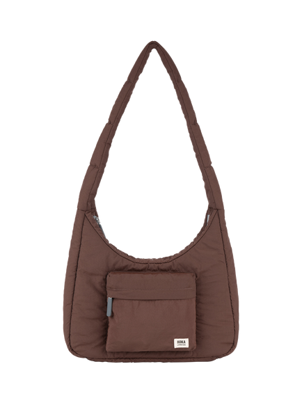ROKA London Belsize Taslon Crossbody Bag, Chocolate