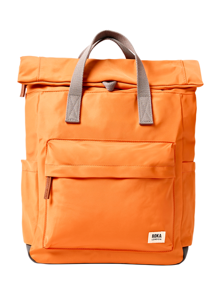 ROKA London Medium Canfield B Backpack, 15L, Jaffa Orange, Jaffa Orange