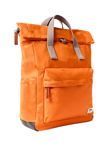 ROKA London Medium Canfield B Backpack, 15L, Jaffa Orange - view 2, Jaffa Orange