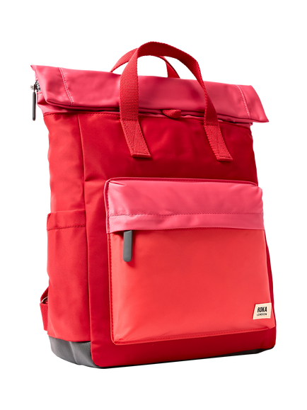 ROKA London Medium Canfield B Backpack, 15L, Red Tonal - view 2, Red Tonal