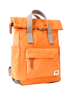 ROKA London Small Canfield B Backpack, 7L, Jaffa Orange - view 2, Jaffa Orange