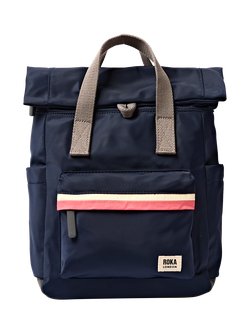ROKA London Small Canfield B Backpack, 7L, Midnight Stripe, Midnight Stripe