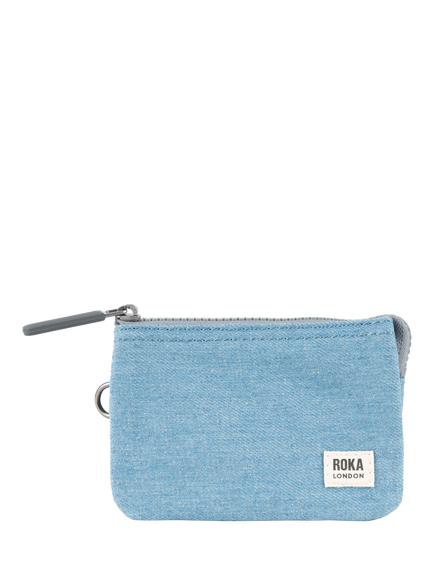 ROKA London Carnaby Zipped Wallet, Light Denim