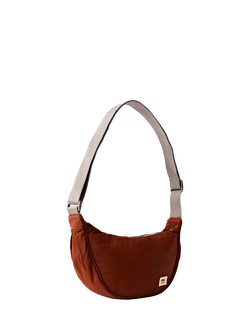 ROKA London Farringdon Taslon Half Moon Shoulder Bag - view 2, Henna