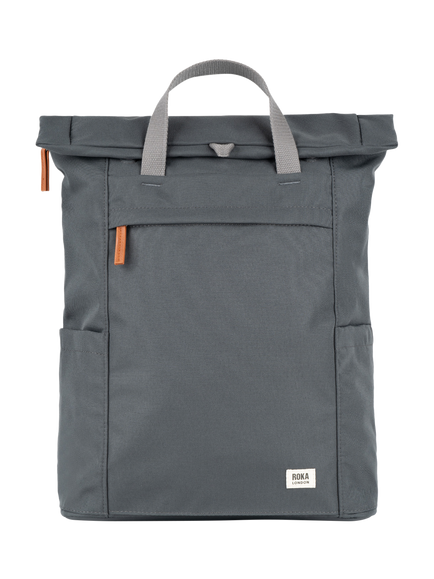 ROKA London Finchley Large Backpack, 20L, Black, Faded Black