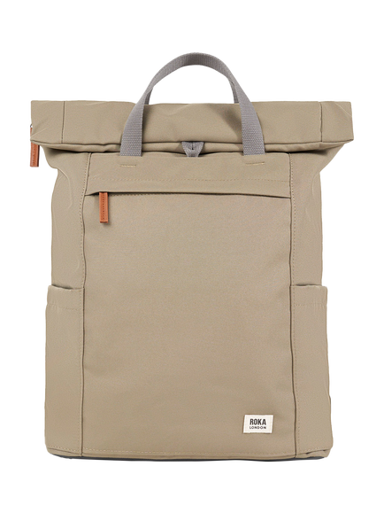 ROKA London Finchley Large Backpack, 20L, Taupe, Taupe