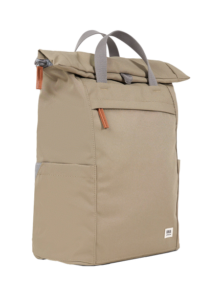 ROKA London Finchley Large Backpack, 20L, Taupe - view 2, Taupe