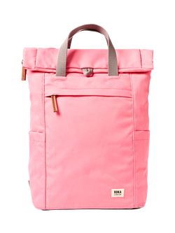 ROKA London Medium Finchley Backpack, 15L, Pink Lemonade