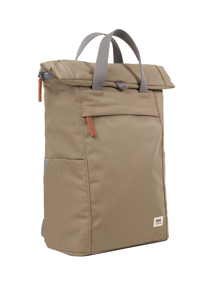 ROKA London Finchley Medium Backpack, 15L, Taupe - view 2, Taupe