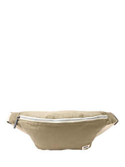 ROKA London Mill Hill Canvas Bum Bag, 2L, Taupe