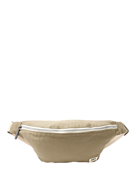 ROKA London Mill Hill Canvas Bum Bag, 2L, Taupe