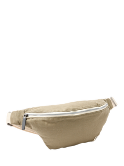 ROKA London Mill Hill Canvas Bum Bag, 2L - view 2, Taupe