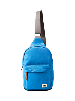 ROKA London Willesden Recycled Nylon Sling Crossbody Bag, 4.5L, Malibu Blue