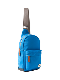 ROKA London Willesden Recycled Nylon Sling Crossbody Bag, 4.5L - view 2, Malibu Blue