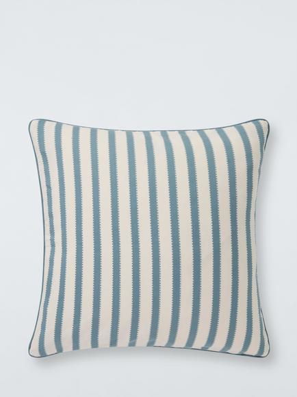 John Lewis Hampton Stripe Cushion, Blue