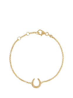 Astley Clarke Biography Horseshoe Bracelet, Gold, Gold