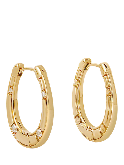 Astley Clarke Biography Horseshoe Hoop Earrings, Gold, Gold
