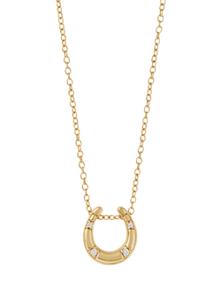 Astley Clarke Biography Horseshoe Necklace, Gold, Gold