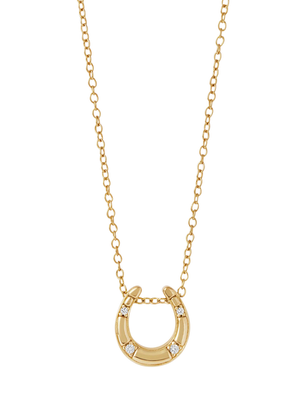 Astley Clarke Biography Horseshoe Necklace, Gold, Gold