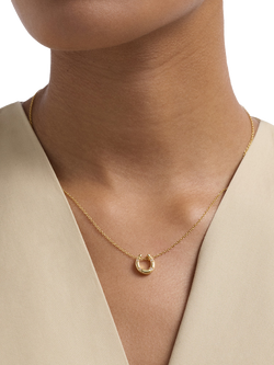 Astley Clarke Biography Horseshoe Necklace, Gold - view 2, Gold
