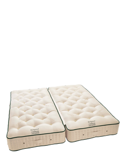 Vispring OUTLET Richmond Pocket Spring Zip Link Mattress, Medium Tension, Emperor, Like New, White