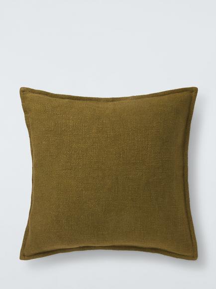 John Lewis Hopsack Cushion, Green