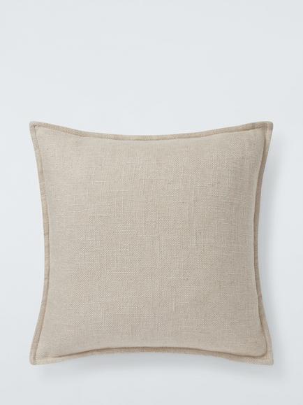 John Lewis Hopsack Cushion, Natural
