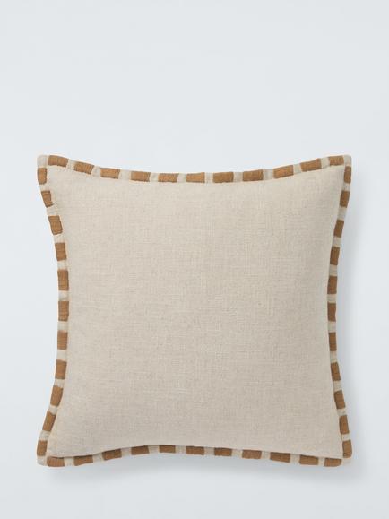 John Lewis Whipstitch Cushion, Cardamom