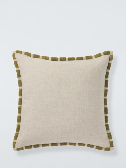 John Lewis Whipstitch Cushion, Green