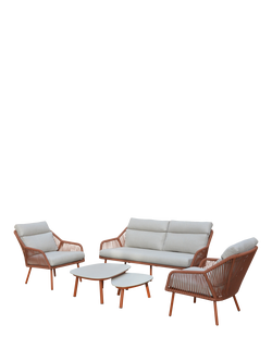 LG Outdoor Malibu 4-Seater Garden Lounging Set, Terracotta