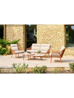 LG Outdoor Malibu 4-Seater Garden Lounging Set - view 2, Terracotta