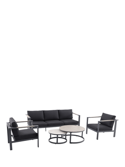 LG Outdoor Sanctuary 5-Seater Garden Lounging Set, Birch Grey, Birch Grey