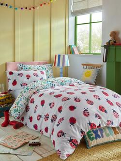 bluebellgray Kids' Garden Explorer Reversible Single Duvet Cover Set, Multi - view 2, Multi