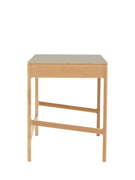 The Conran Shop Domus 2 Drawer Desk, 60cm, Oak - view 2, Oak Pebble