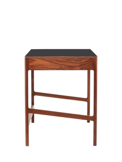 The Conran Shop Domus 2 Drawer Desk, 60cm, Walnut - view 2, Walnut Charcoal