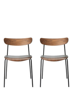 The Conran Shop Orby Dining Chair, Walnut, Set of 2, Walnut
