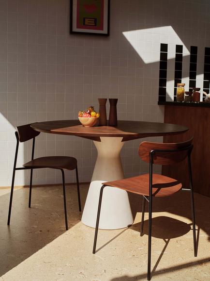 The Conran Shop Orby Dining Chair, Walnut, Set of 2 - view 2, Walnut