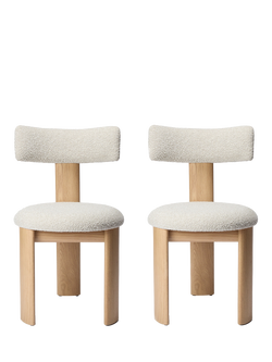 The Conran Shop Pip Dining Chair, Set of 2, Oak/Natural, Oak / Noisette