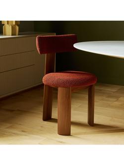 The Conran Shop Pip Dining Chair, Set of 2, Walnut/Red - view 2, Walnut / Oxide Red