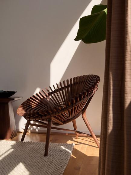 The Conran Shop Iris Lounge Chair, Walnut - view 2, 