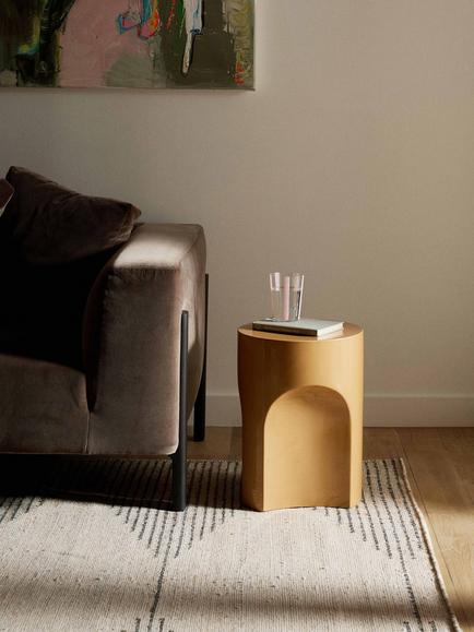 The Conran Shop Doric Side Table, Mustard - view 2, Mustard