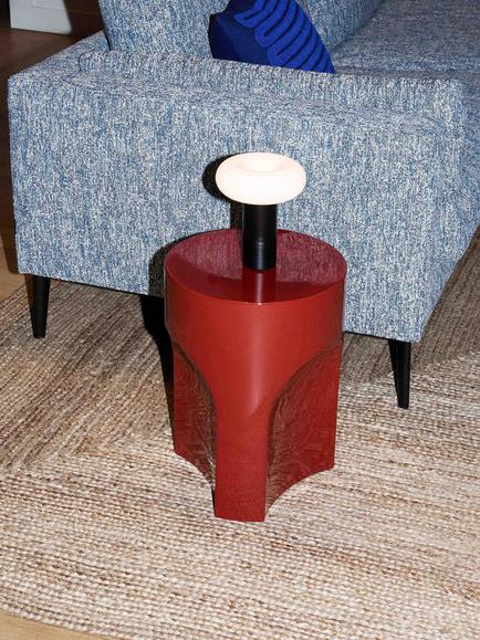 The Conran Shop Doric Side Table, Red - view 2, Red
